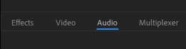Audio Tab